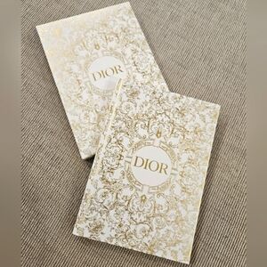 NIB Dior Elegant Gold and White Notebook In Box